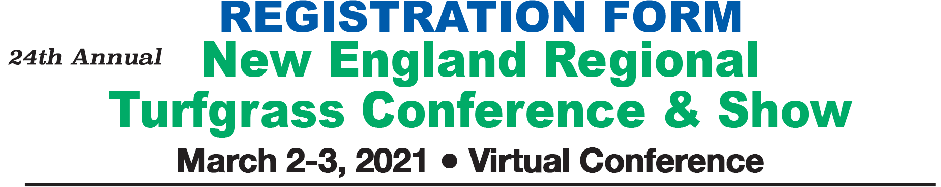 2021 New England Regional Turfgrass Conference & Show
